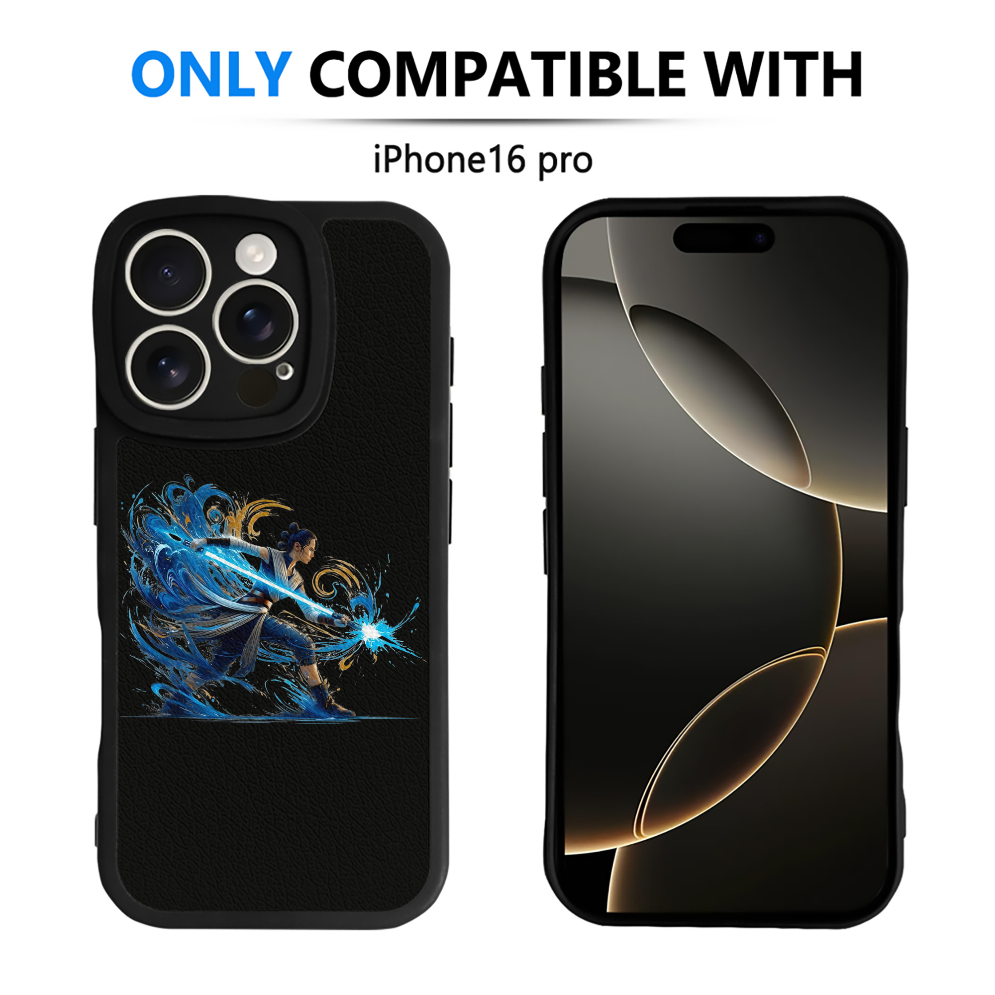 （画像用） スター・ウォーズ Star Wars 【iPhone 16シリーズ対応】シリコンスマホケース（レザー調） 材質：シリコン